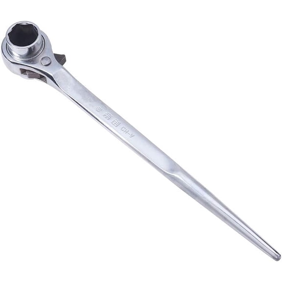 MKEUDQ-19-22 mm Hexagon Scaffold Quick Wrench, Ratchet Spanner Ratcheting Socket Wrench Tool