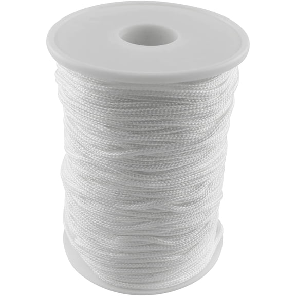 MKEUDQ-1PC 54 Yards 2mm Braided Shade Roller Blinds Cord White Pull String Rope, Blinds Lifting Rope, Braided Lift Shade Cord for Aluminum Blind Shade Repair and DIY Crafts Projects