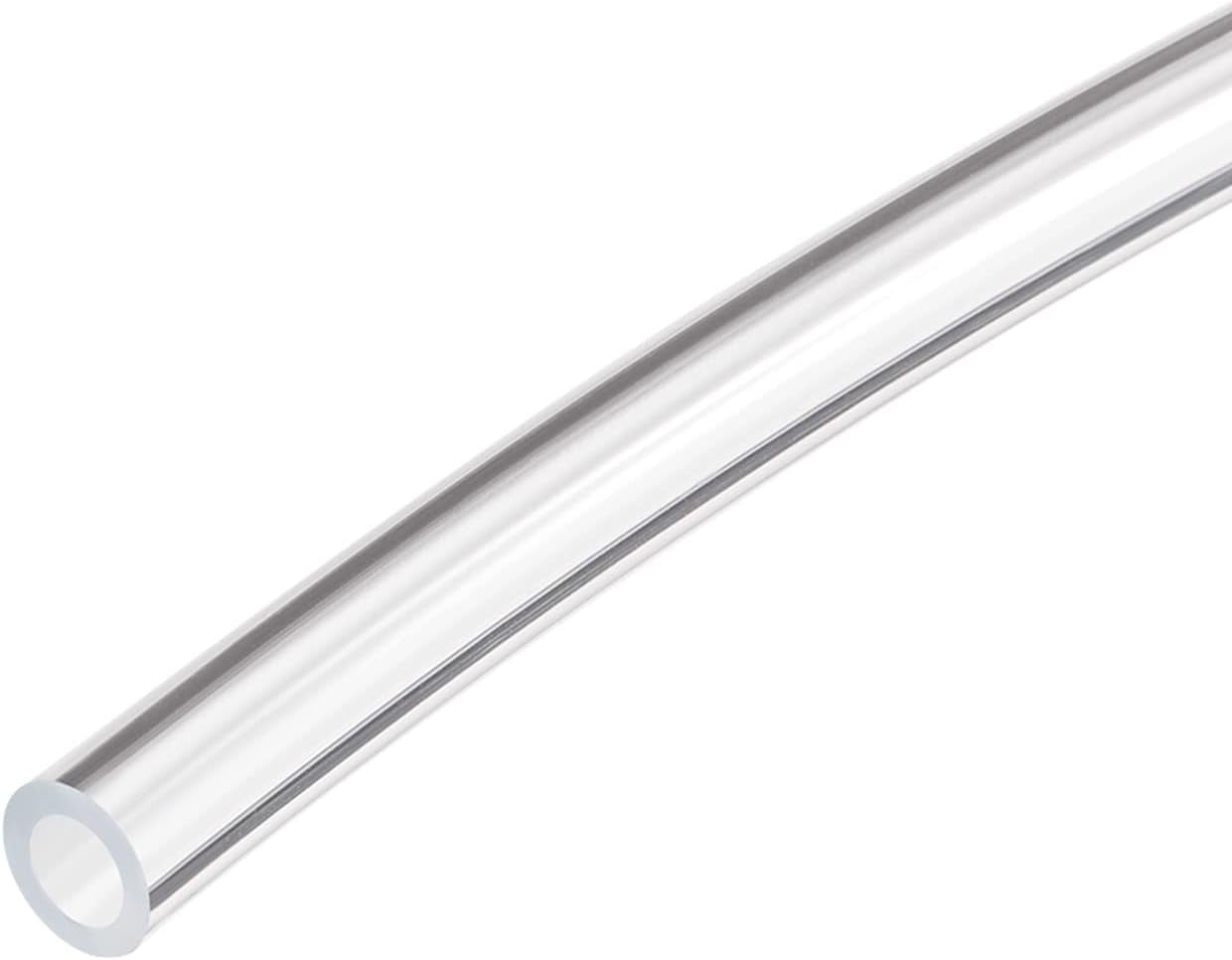 MKEUDQ-2.5mmx4mm Pneumatic Tubing, 12 Meters/39.4ft Air Compressor PU Line Hose Tube for Water Fluid Transfer, Transparent