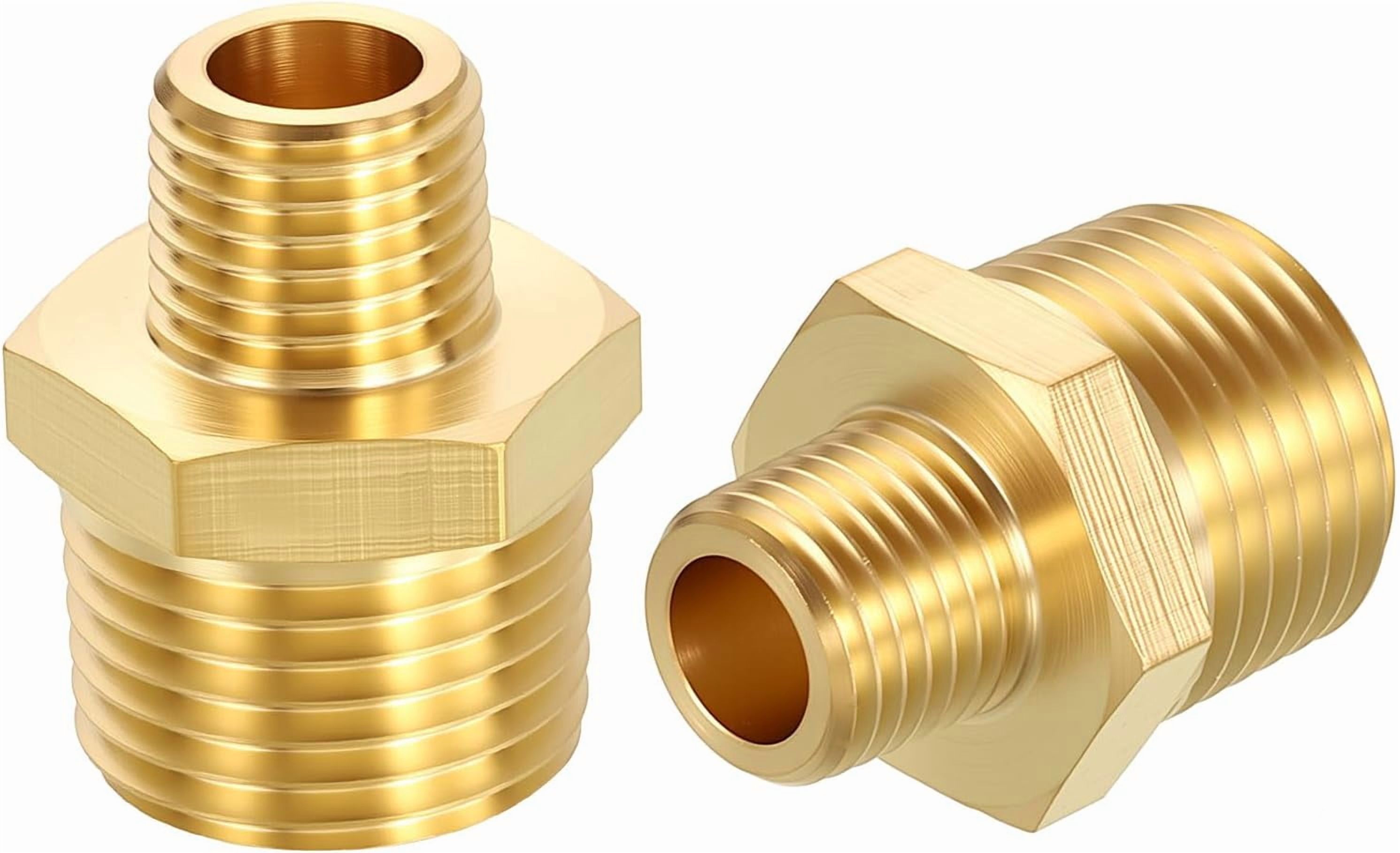 MKEUDQ-2 Pieces Male to Male Adapter, 1/2