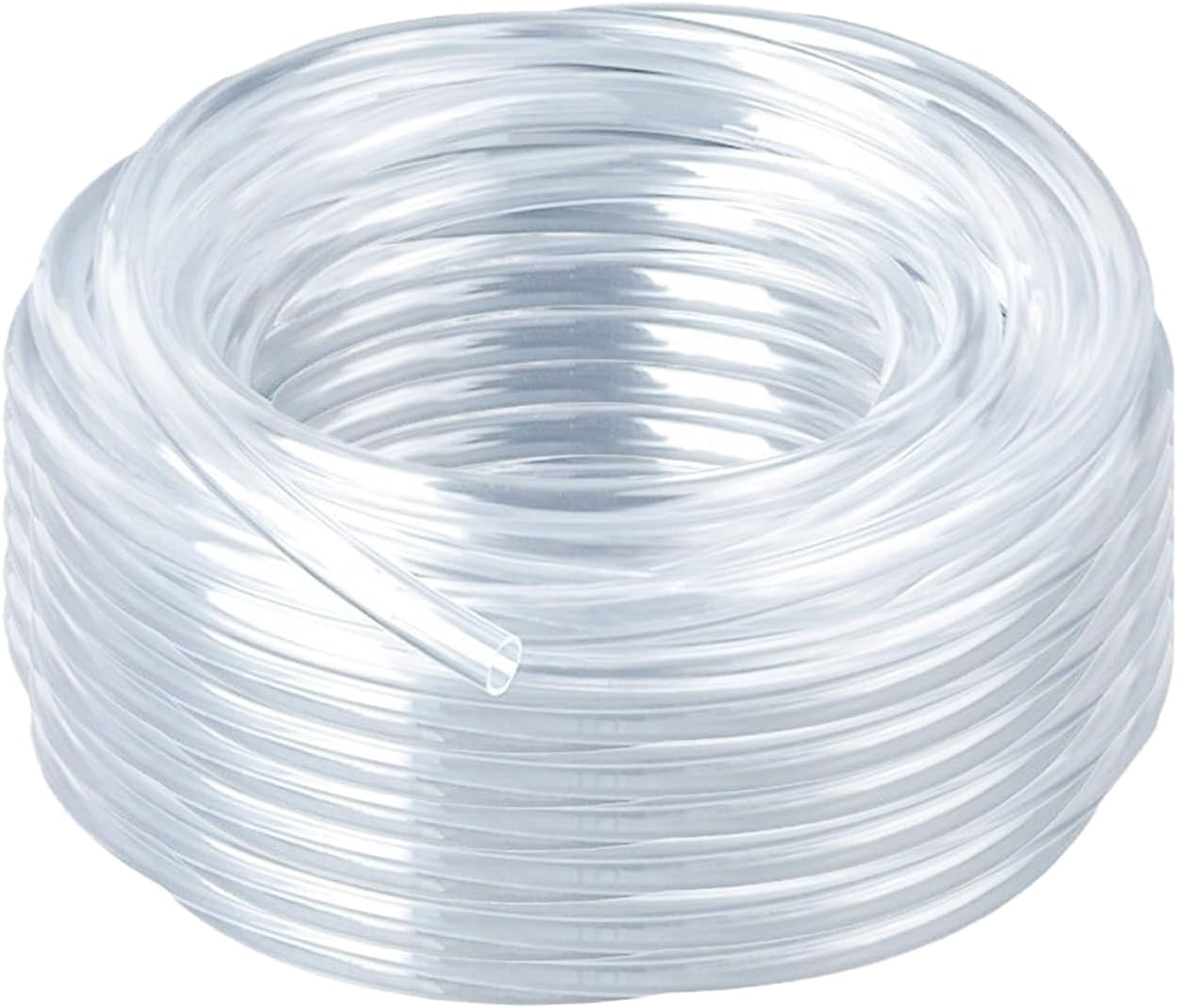 MKEUDQ-20 Feet PVC- 1/4" ID Clear Vinyl Tubing Food Grade Multipurpose Tube for Beer Line, Kegerator, Wine Making, Aquaponics, Air Hose