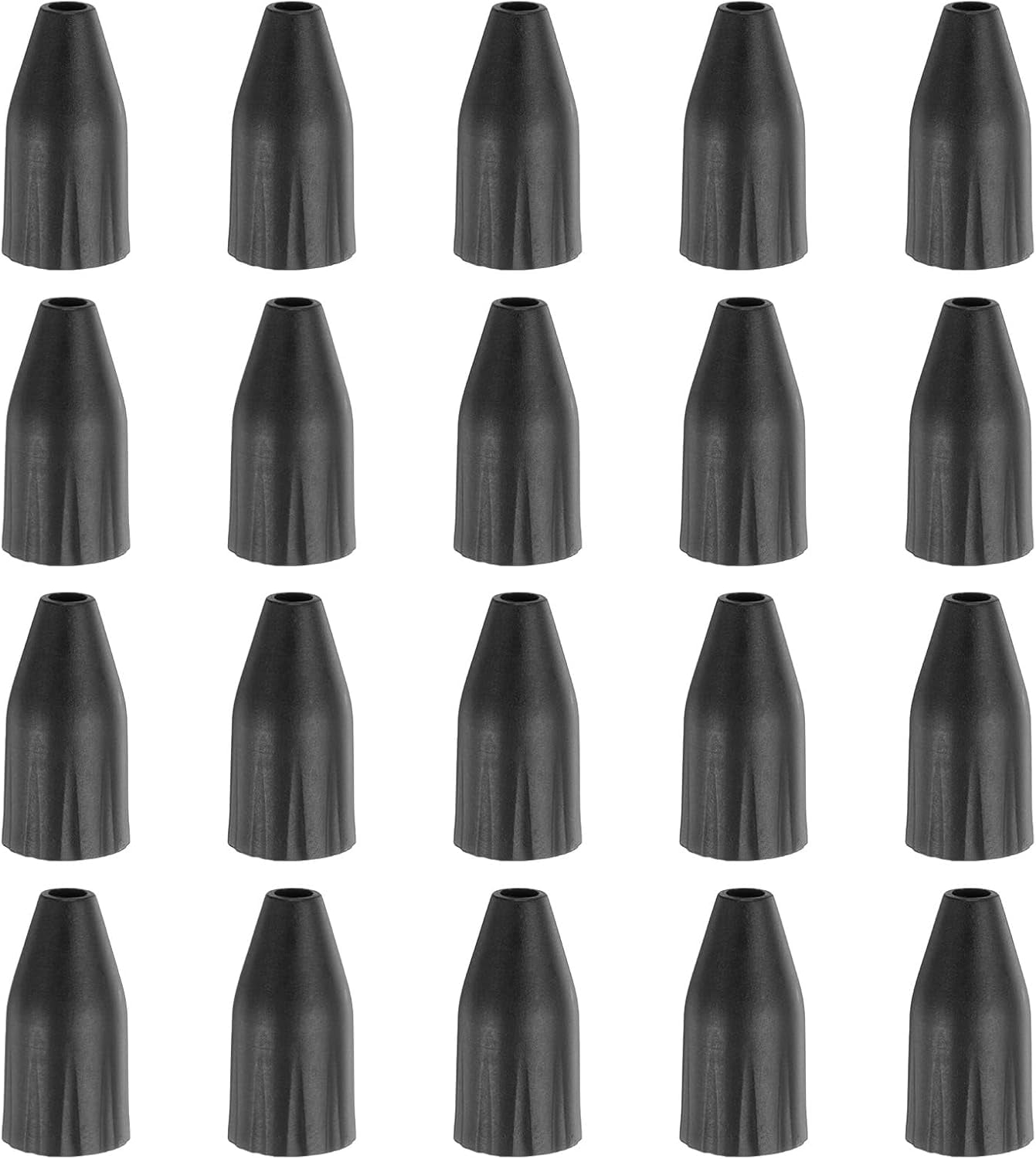 MKEUDQ-20 Pcs Air Nozzle Tip 6mm Rubber Blow Gun Tip for Air Blow Guns Tool Parts & Accessories, Black