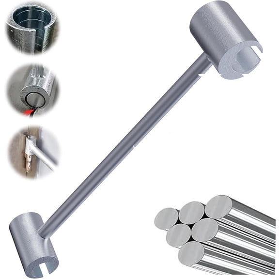 MKEUDQ-2026 Upgrade Hinges Gap Adjusting Wrench, Door Hinge Repair Spanner Adjustable Wrench Tool, Upgrade Steel Double-head Door Hinge Repair Spanner Key for Round Bolt Standard Gauge (1 PC: 23-25mm