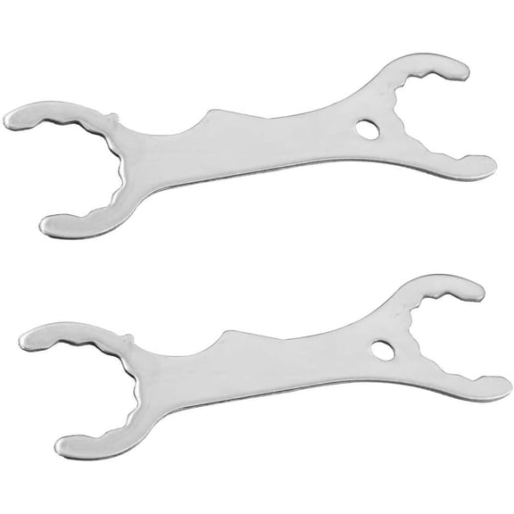 MKEUDQ-2PCS Faucet Wrench Spanner Home Brewing Stainless Steel Superior Tool Multi-function Spanner Wrench for Tap Beer Tower Coupler Multi-Use Faucet Key Tool Removal Sliver
