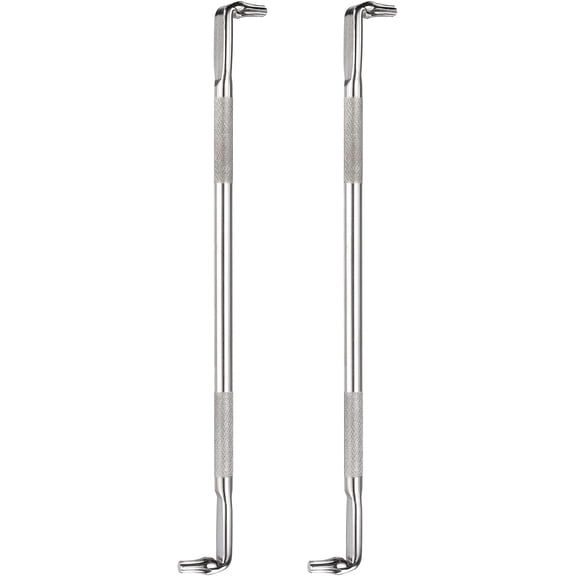 MKEUDQ-2PCS Offset Screwdriver T20/T25 Right Angle 90 Degree Screw Driver Double Ended Z-type 7.09" Length Hand Tool for Repair, Silver