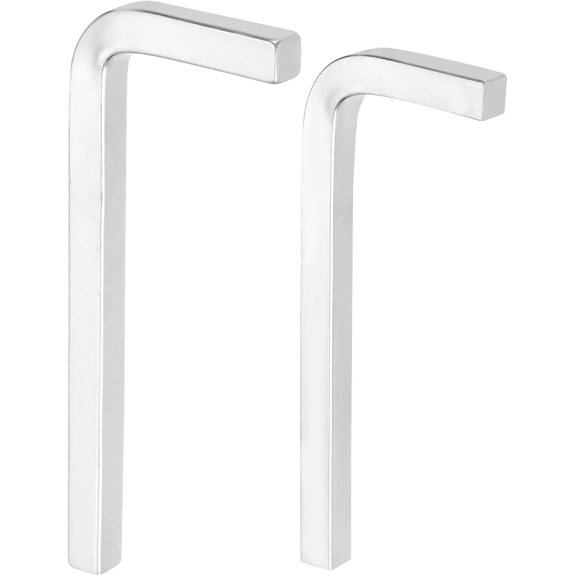 MKEUDQ-2Pcs L-Shaped Square Head Wrench 7/8mm Carbon Steel L-Key 4 Points Metric Bolt Wrenches Repairing Tool for Basic Home Repair DIY Project and General Applications