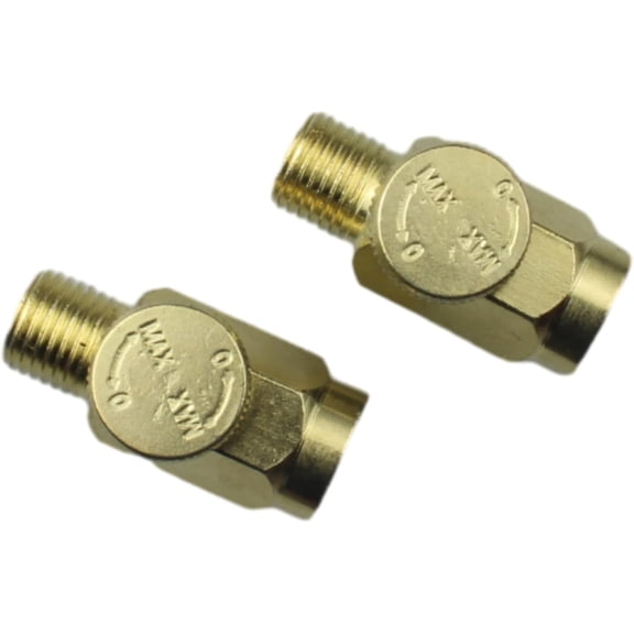 MKEUDQ-2pcs Brass In-Line Air Flow Regulator Adjustable 1/4" NPT Male & Female In-Line Air Flow Valves Air Pressure Compressor Control Tool