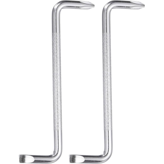 MKEUDQ-2pcs Offset Screwdriver Set PH1/SL5 Phillips Slotted Head Right Angle 90 Degree Screw Driver Double Ended Z-type Hand Tool for Home Appliance Repair