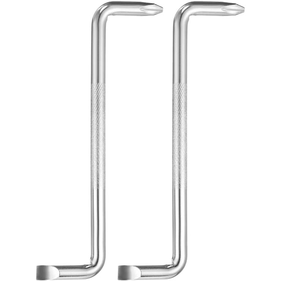 MKEUDQ-2pcs Offset Screwdriver Set PH3/SL8 Phillips Slotted Head Right Angle 90 Degree Screw Driver Double Ended Z-type Hand Tool for Home Appliance Repair