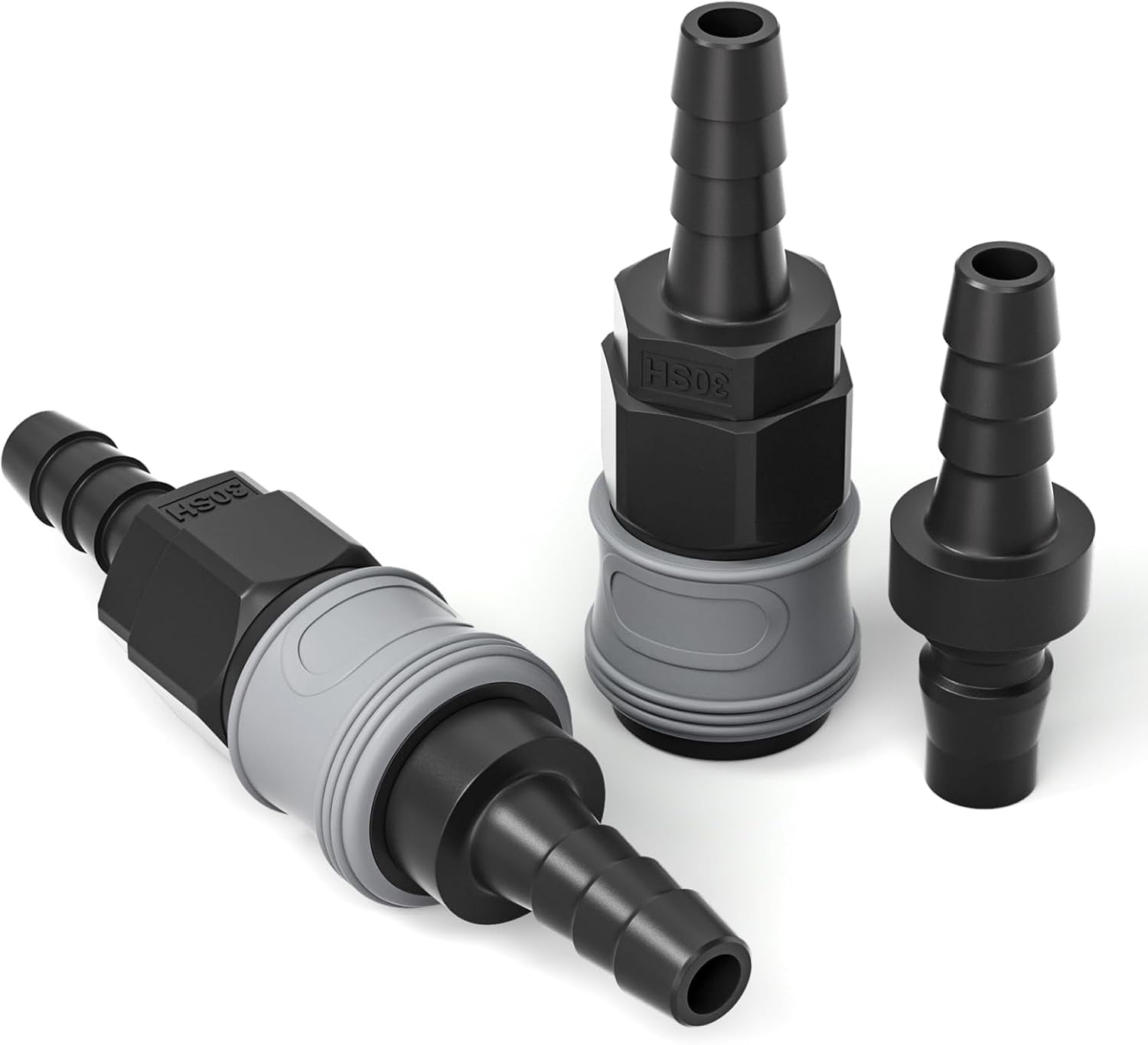 MKEUDQ-3/8"ID C Type Quick Disconnect Set,Pneumatic Quick ConnectorQuick Connect CouplerAir Connector Pneumatic Fittings SH+PH30 (Pack of 2)