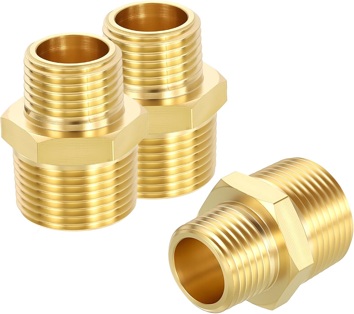 MKEUDQ-3 Pack Male to Male Adapter, 3/4