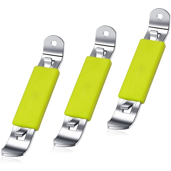 MKEUDQ-3 Pieces Magnetic Bottle Openers Can Opener Classic Beer Opener Stainless Steel Small Bottle Opener Can Tapper with Magnet for Camping and Traveling (Green)4.52 X 0.87 X 0.79 inches