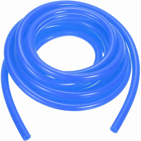 MKEUDQ-3mm ID x 9mm OD Silicone Tubing, 16.4ft High Temp Silicone Air Tube Drip Irrigation Hose Pipe for Home Brewing Wine Beer Line and Aquaponics, Blue