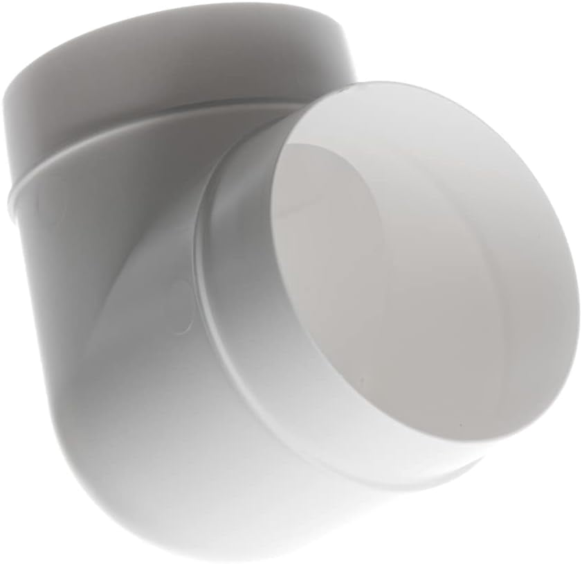 MKEUDQ-4 Inch Duct Connector - 90 Degree Elbow - Round PVC Ducting - Ventilation Pipe, Hose, Bend, Tube