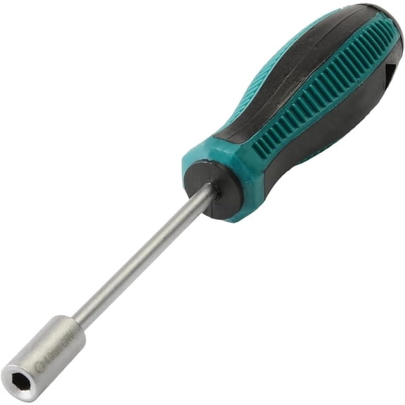 MKEUDQ-4mm Socket Wrench Screwdriver, Hex Nut Key Wrench, Cr-V Steel Round Shaft, Non-Magnetic