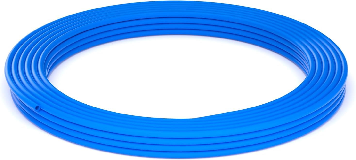 MKEUDQ-4mm x 2.5mm Blue Pneumatic Tubing Pipe, PU Polyurethane Air Tube, Air Hose Line for Air Compressor Fitting or Fluid Transfer(32.8ft 10 Meter)