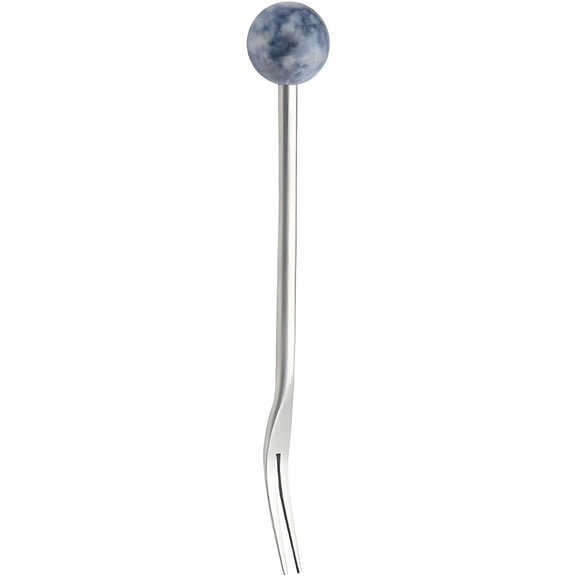 MKEUDQ-5.6 inches Cocktail Forks, 18/10 Stainless Steel Appetizer Picks Small Fruit Forks for Cheese Appetizers Kitchen Accessory Wedding Party (14cm, Gray Blue)