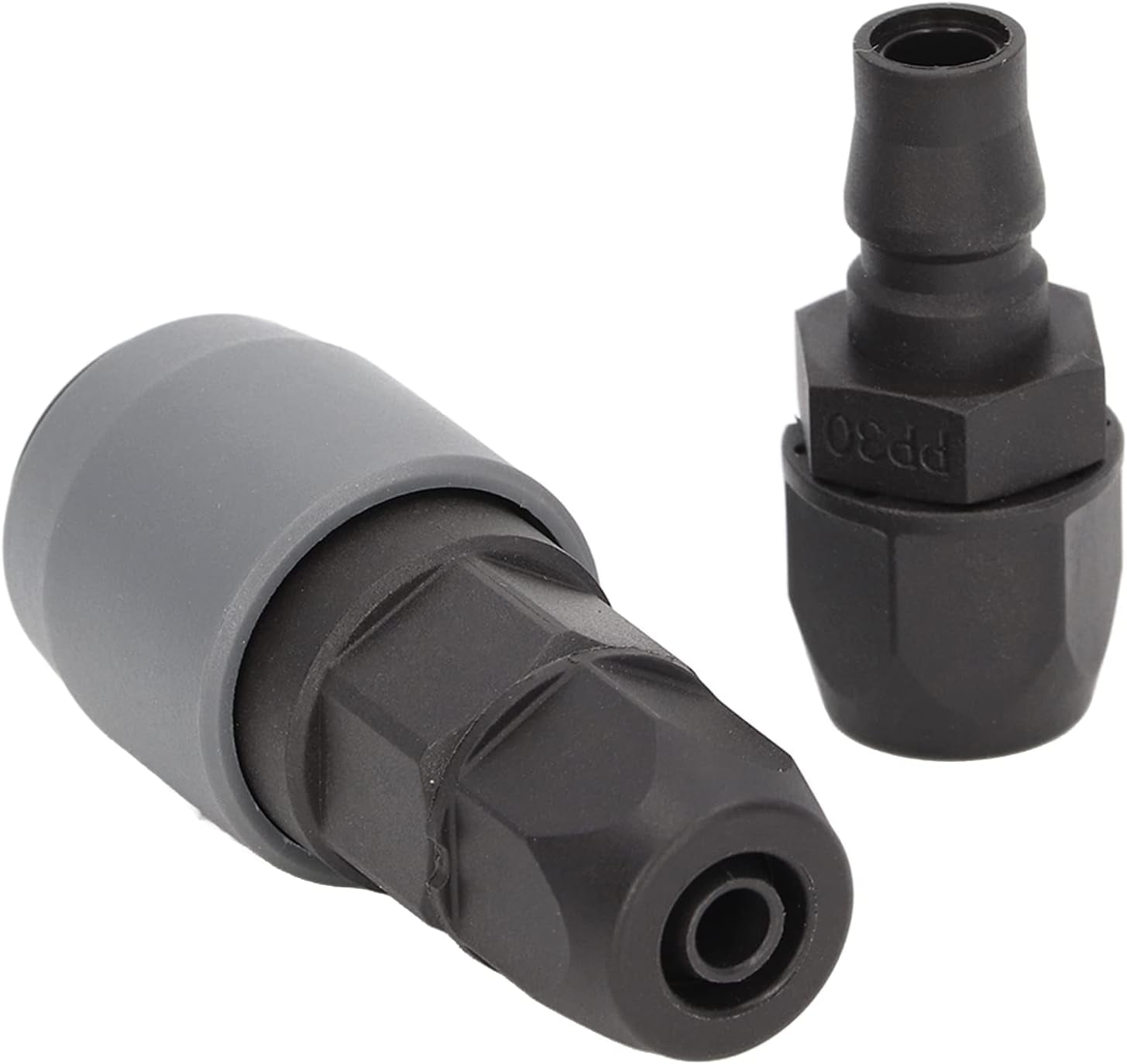 MKEUDQ-5 Set Self Locking Pneumatic Quick Connector, C Type Self Locking Air Compressor Hose Coupler Plug Socket, Duct Quick Connector Pneumatic Fittings (SP+PP-30)