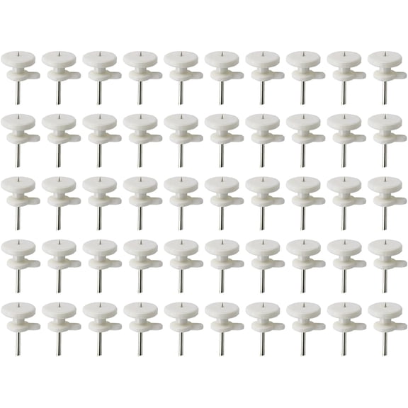 MKEUDQ-50 Pack Concrete Wall Hooks, 0.39"0.67" Invisible Hardware Hanging Hooks for Pictures, Tapestry, Clocks, Albums - Heavy Duty No Drilling Hangers for Stucco, Cement Wall