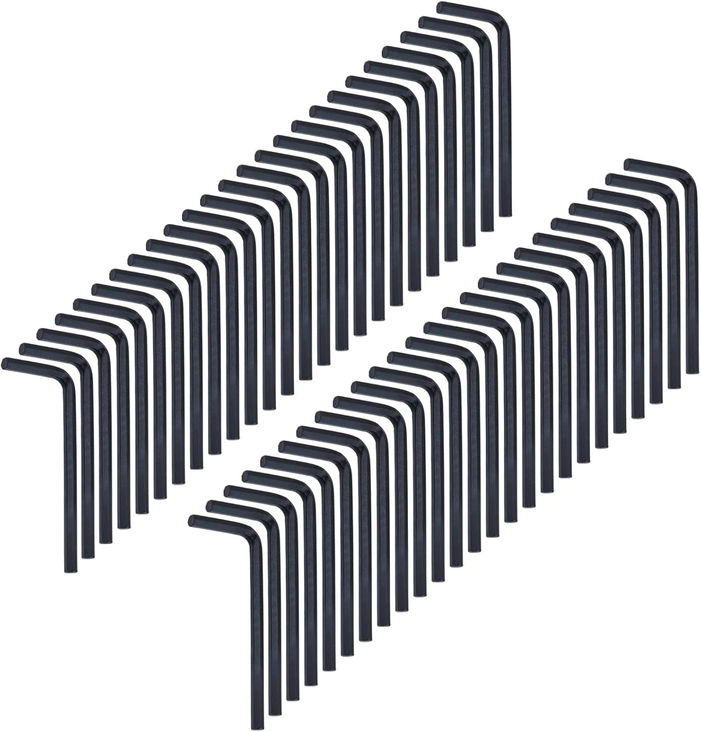 MKEUDQ-50 Pcs 3mm L-Shaped Hex Key Wrench Allen Wrench Set Hexagon Head Furniture Repairing Tool