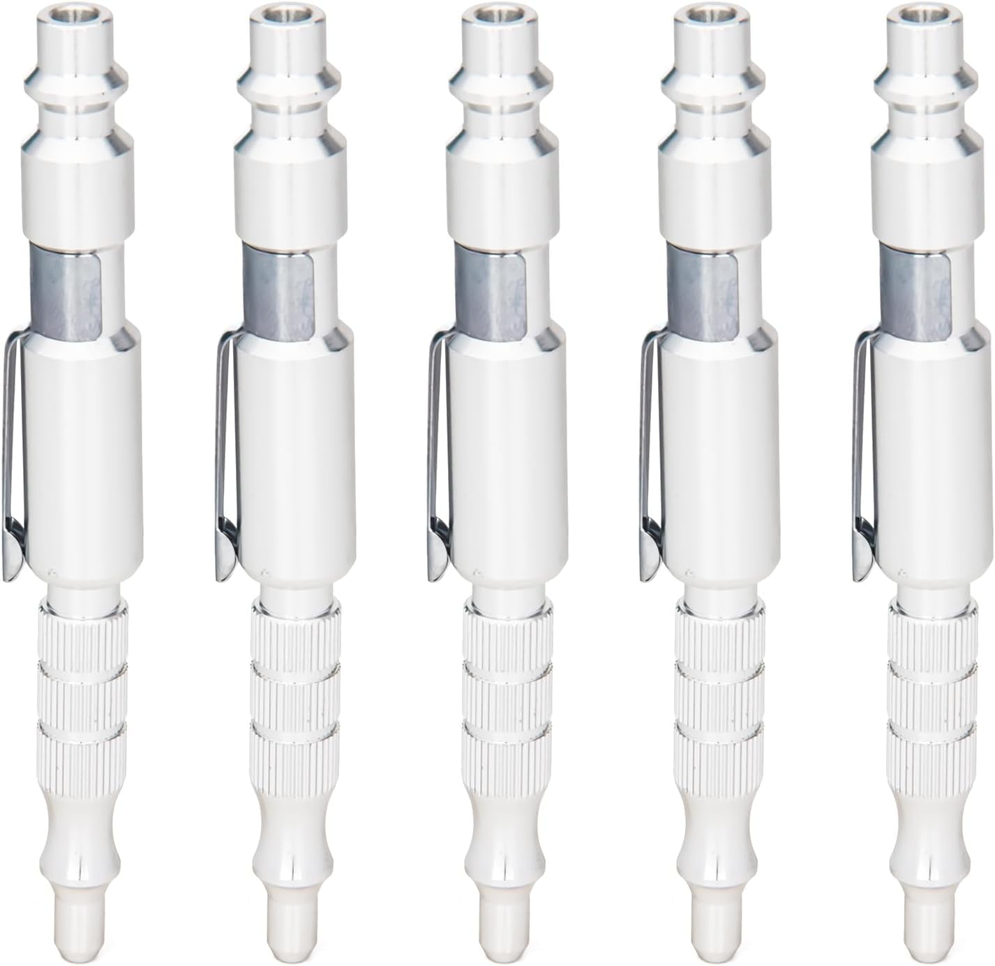 MKEUDQ-5Pcs 1/4"I/M Type Plug Air Blow Gun,Adjustable Pocket Blow Gun