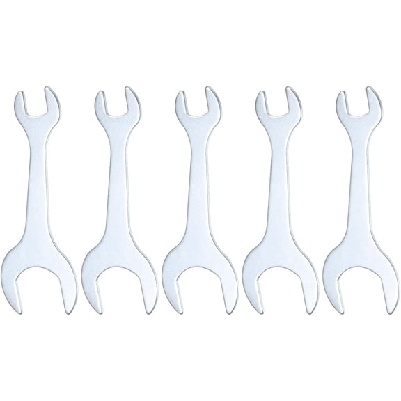 MKEUDQ-5pcs Double Open End Thin Wrench 14mm x 30mm Metric Super Thin Small Flat Head Wrench Galvanizing Open Ended Spanner for Automotive Repair Furniture Assembly