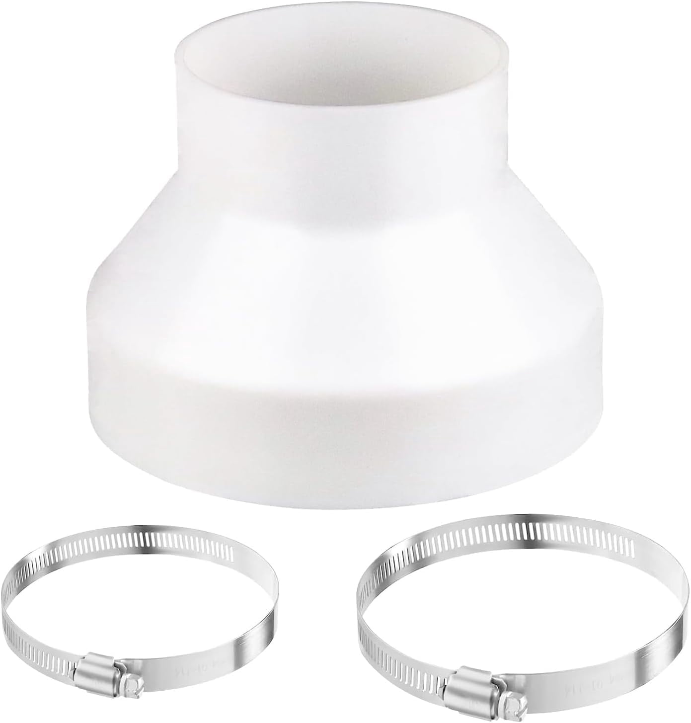 MKEUDQ-6 to 4 inch Duct Reducer Adapter, Air Ducting Reducer Increaser ...
