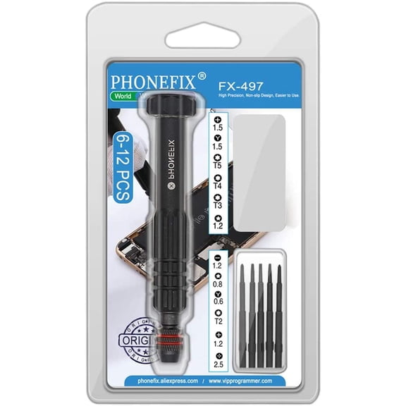 MKEUDQ-6 in 1 Profession Screwdrivers Set For iPhone Repair Screwdriver Set Mobile Phone Opening Hand Tools Kit with 6 Bits