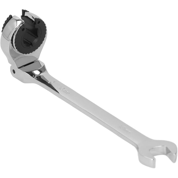 MKEUDQ-72 Teeth Gear Ratcheting Wrench Metric Open Head 10mm, Efficient CW CCW Switch, Suitable for Brake Lines, Cr V Steel Material