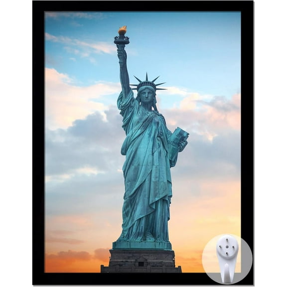 MKEUDQ-8.5x11 Picture Frame for 8.5by11 Poster Photo Canvas Certificate Black High Transparent Photo Frame Wall Desktop Horizontal Vertical 8.5 x 11