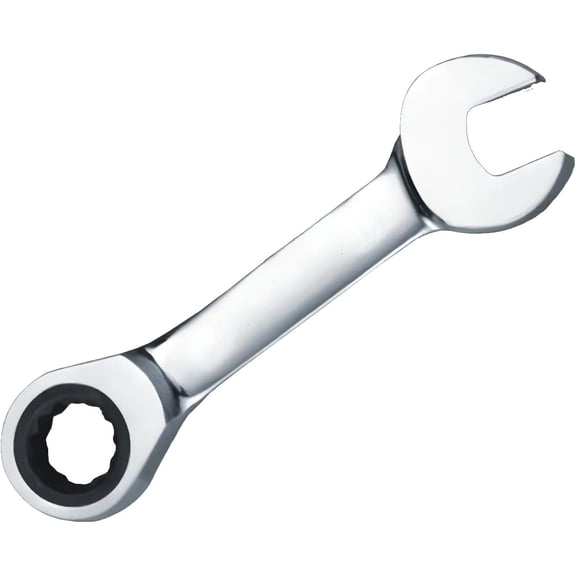 MKEUDQ-8mm Stubby Ratchet Wrench, Short Combination Ratcheting Wrench, Mini Open End Spanner, Small Metric Home Tools for Repair Bicycle