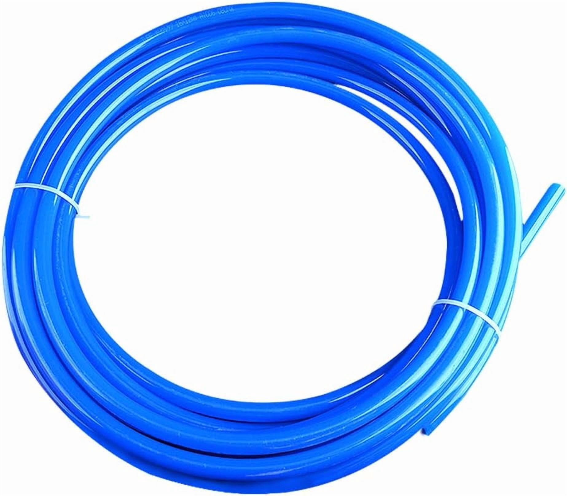 MKEUDQ-8mm x 5mm Pneumatic Tubing Air Compressor Tubing PU Pipe Polyurethane Hose Tube Fluid Gas Transfer 39.4ft 12 Meter Blue
