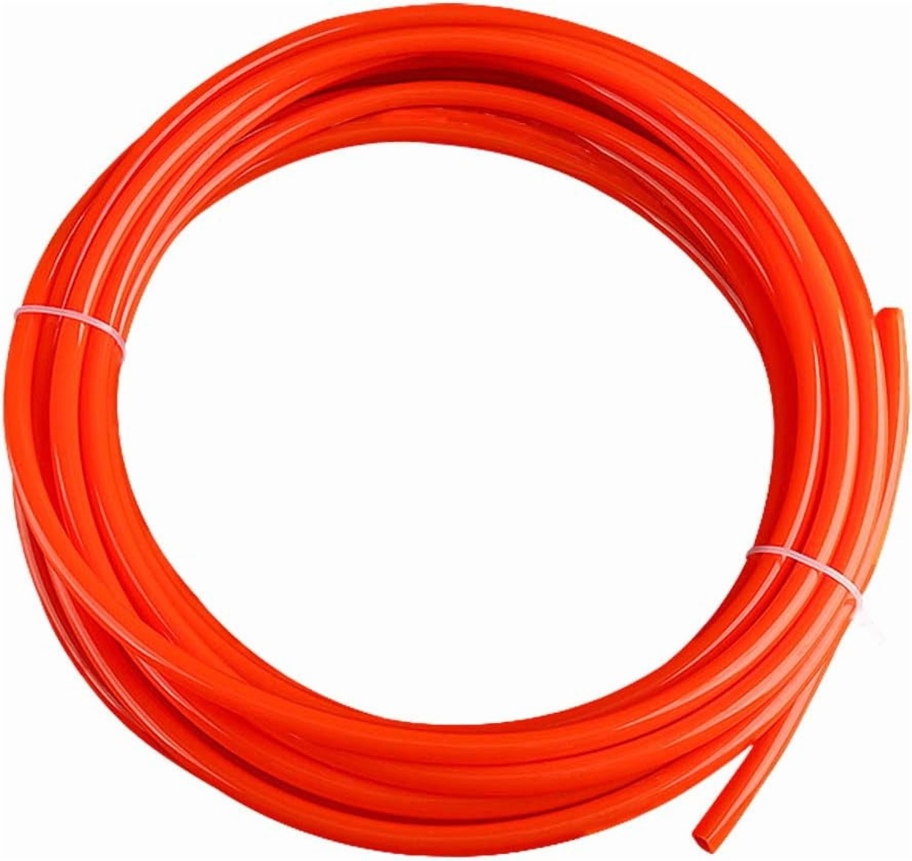 MKEUDQ-8mm x 5mm Pneumatic Tubing Air Compressor Tubing PU Pipe Polyurethane Hose Tube Fluid Gas Transfer 39.4ft 12 Meter Orange
