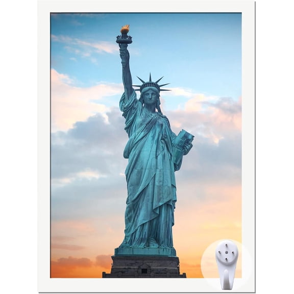 MKEUDQ-8x11 Picture Frame for 8by11 Poster Photo Canvas Certificate White High Transparent Photo Frame Wall Desktop Horizontal Vertical 8 x 11