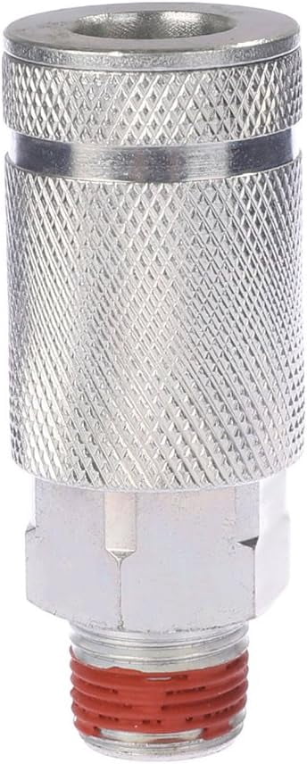 MKEUDQ-ARO Air Coupler, 3/8 Inch Body Size, 3/8 Inch NPT Male Threads Size, Steel Air Compressor Hose Fitting