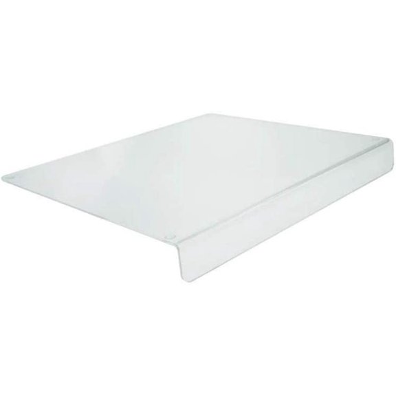 MKEUDQ-Acrylic Cutting Board, 2023 New Kitchen Countertop Clear Cutting Board, Non-Slip Clear Cutting Board with Countertop Protector Edge for Home Dining Room (17.2 X14 Inch)