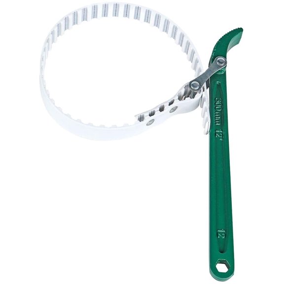 MKEUDQ-Adjustable Strap Wrench, 12" Multi-Purpose Steel Wire Belt Wrench for Replacing Water Filter, Oil Filter, Pipe Joints