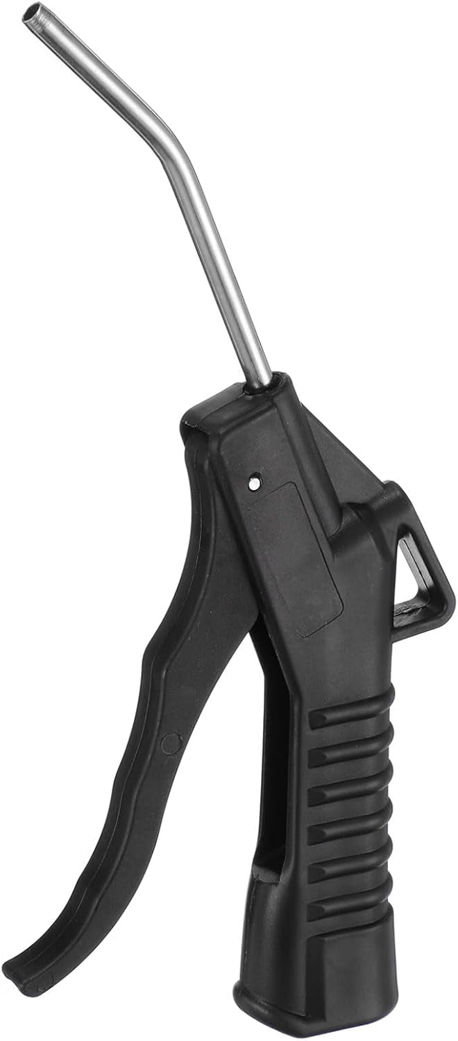 MKEUDQ-Air Blow Gun 4.25" High Flow Air Compressor Blow Gun with Angled Bent for Industrial Household Air Tools Removing Dust Cleaning
