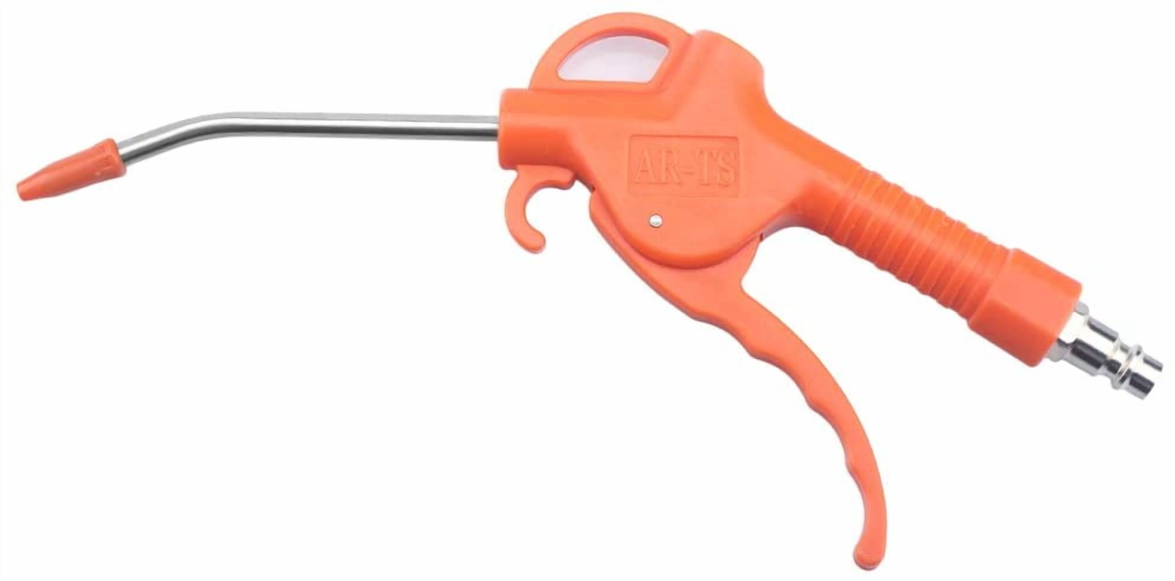 MKEUDQ-Air Blow Gun Angled Bent Nozzle Pistol Grip (Orange)