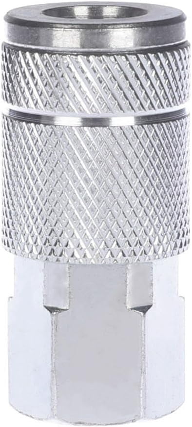MKEUDQ-Automotive Air Coupler Set, 1/4 Inch Body Size, 1/4 Inch NPT Female Threads Size, Steel Air Compressor Hose Fittings