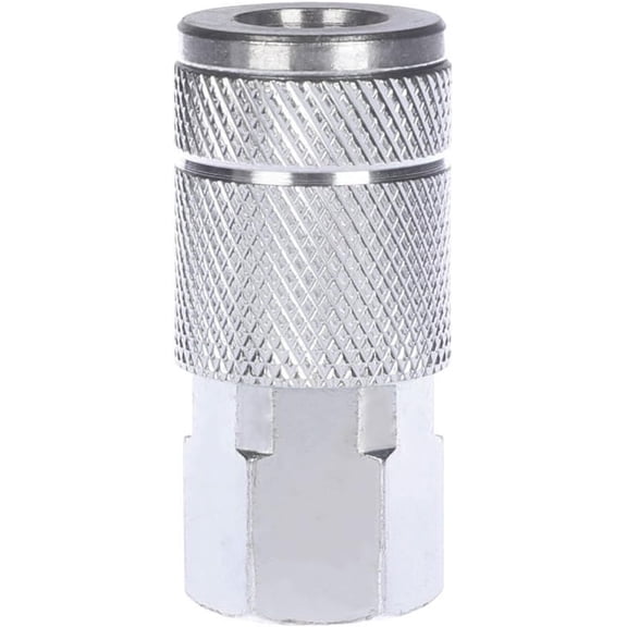 MKEUDQ-Automotive Air Coupler Set, 1/4 Inch Body Size, 1/4 Inch NPT Female Threads Size, Steel Air Compressor Hose Fittings