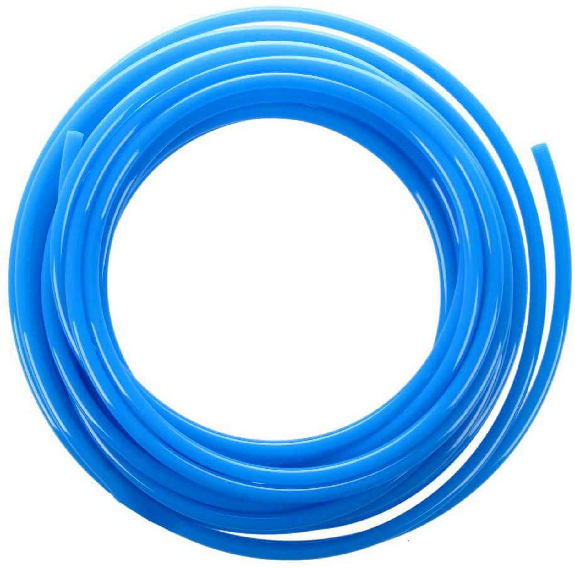 MKEUDQ-Beduan Pneumatic Tubing Pipe 1/4" OD Blue Air Compressor PU Line Hose Tube for Water Fluid Transfer 12Meter 39.4ft