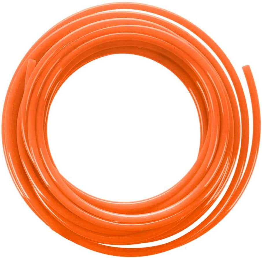 MKEUDQ-Beduan Pneumatic Tubing Pipe 5/16" OD Orange Air Compressor PU Line Hose Tube for Water Fluid Transfer 12Meter 39.4ft