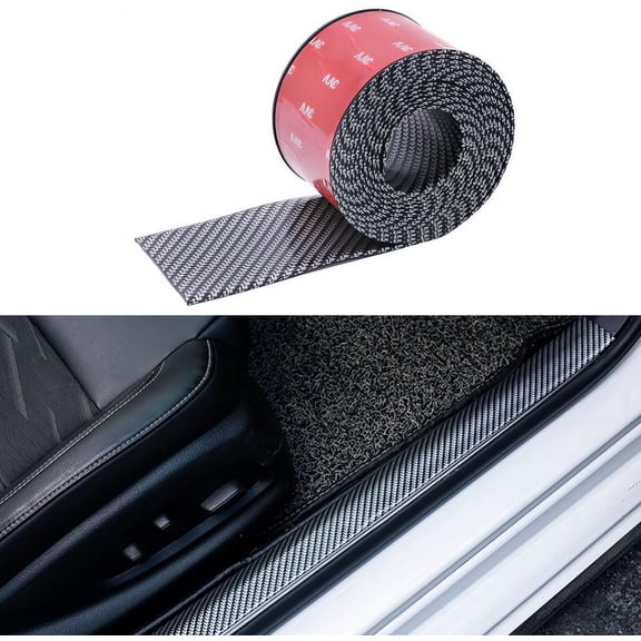 MKEUDQ-Car Door Sill Protector,2 in x 118 in Anti-Scratch Car Door Edge Guards,Automotive Anti-Collision Strip for Doors Edge,Front and Rear Bumper