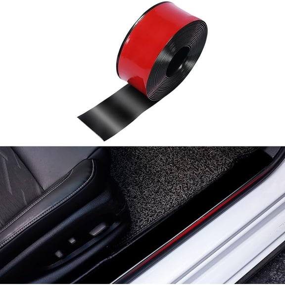 MKEUDQ-Car Door Sill Protector,2 in x 118 in Anti-Scratch Car Door Edge Guards,Automotive Anti-Collision Strip for Doors Edge,Front and Rear Bumper