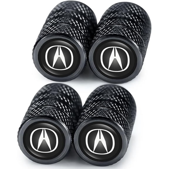 MKEUDQ-Car Tire Valve Caps for Acura CDX NSX RDX RLX TLX TLX-L,Alloy Car Tire Dust Caps,Auto Valve Stem Caps,4pcs Air Caps for Car Tire Valve,Leak-Proof,Anti-Corrosion