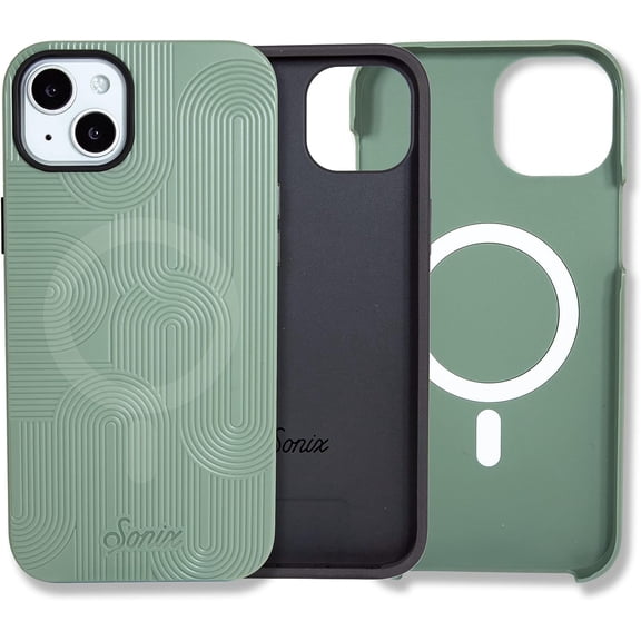 MKEUDQ-Case for iPhone 14 Plus | Compatible with MagSafe | 10ft Drop Tested | Re Forest Green