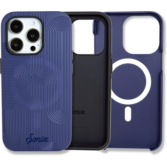 MKEUDQ-Case for iPhone 14 Pro | Compatible with MagSafe | 10ft Drop Tested | Re Navy Blue