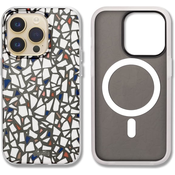 MKEUDQ-Case for iPhone 14 Pro | Compatible with MagSafe | 10ft Drop Tested | Terrazzo