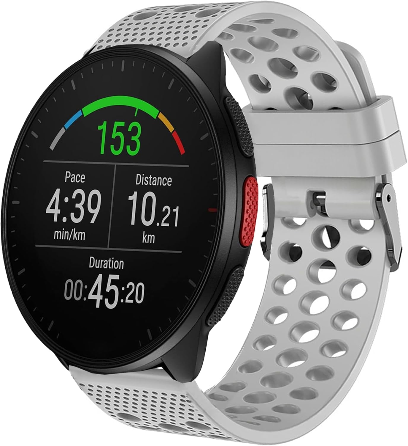 MKEUDQ-Compatible for Polar Smartwatch Band, 20mm, 22mm Silicone Replacement Wristbands Sport Strap with Metal Buckle Compatible with Polar Unite, Ignite, Ignite 2, Ignite 3, Pacer, Pacer Pro, Vantag